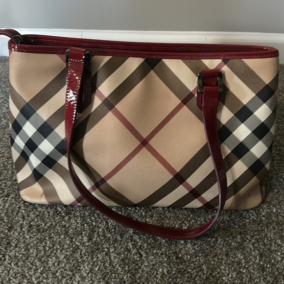 Burberry Nova Tote.  Rasberry Sorbet color. - Picture 2 of 6